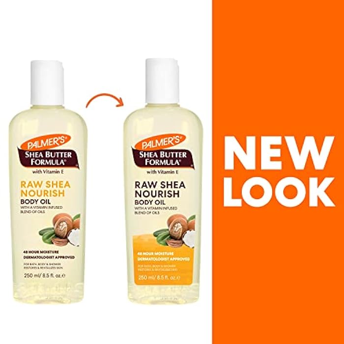 Palmer's Shea Formula Raw Shea Body Oil with Vitamin E, Deep Body Moisturizer to Soothe & Nourish Dry, Sensitive & Eczema-Prone Skin, 8.5 oz - Image 3